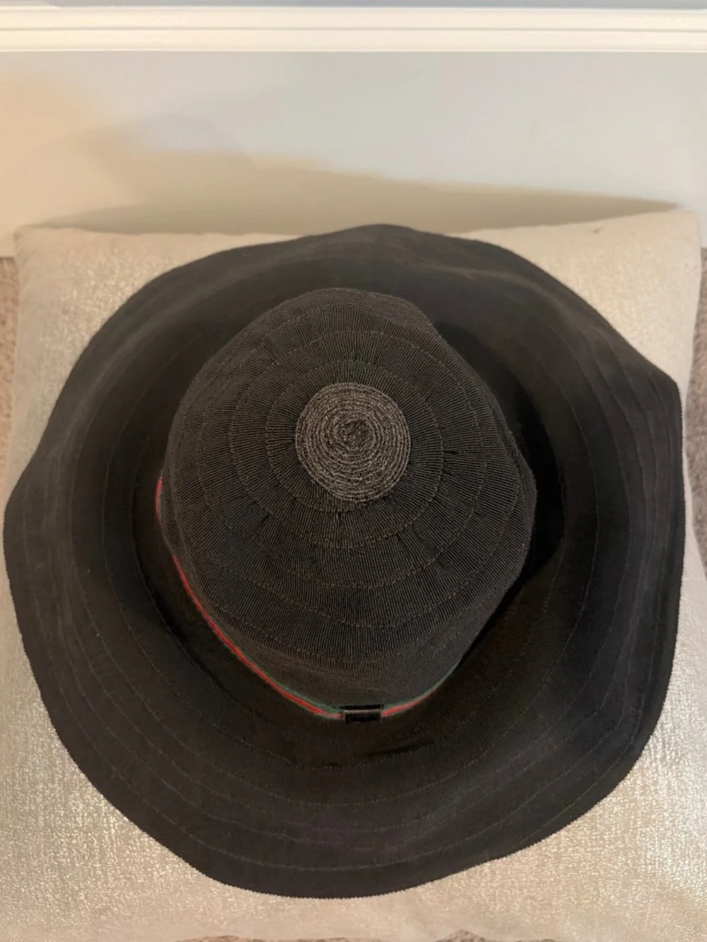 Gucci web sun canvas hat